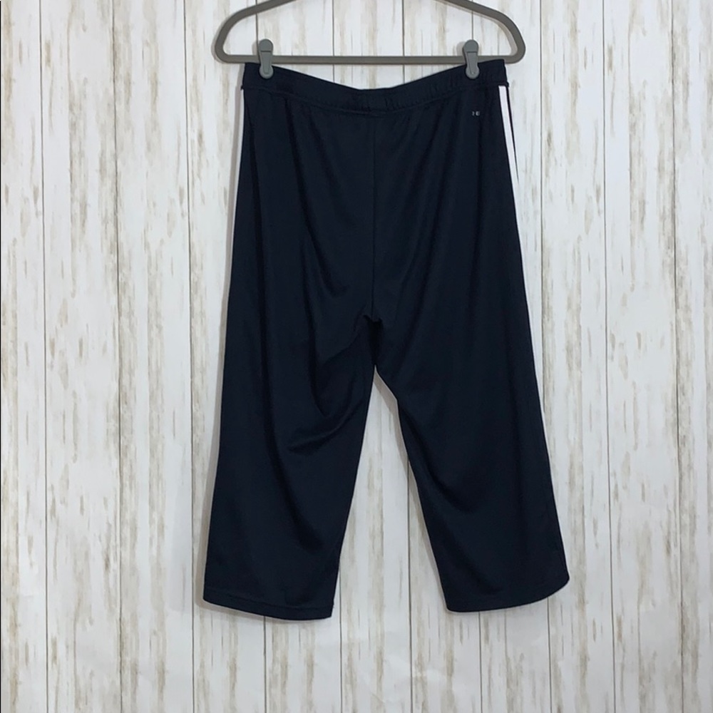 Size L Adidas Navy Crop Track Pants - Picture 6 of 6